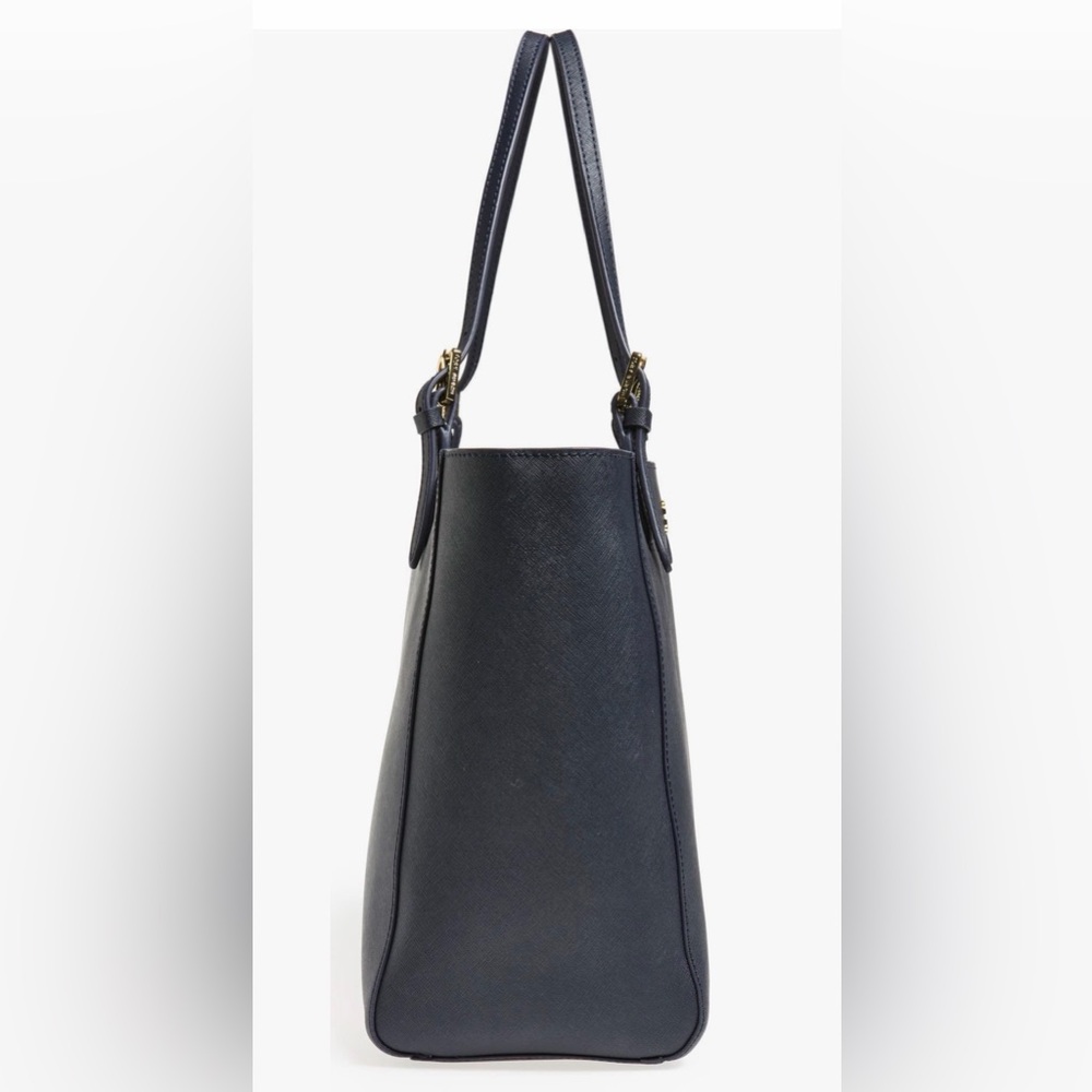 Tory Burch Black Leather ‘yoke’ buckle Tote Bag - Picture 2 of 10